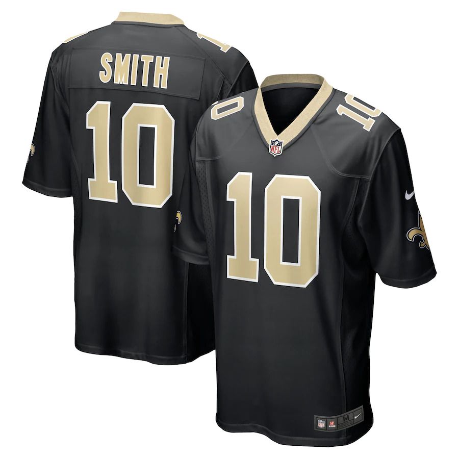 Men New Orleans Saints #10 Tre Quan Smith Nike Black Game NFL Jersey